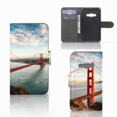 Samsung Galaxy Xcover 3 | Xcover 3 VE | Flip Cover | Golden Gate Bridge