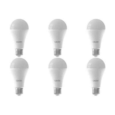 CALEX - LED Lamp 6 Pack - Smart A60 - E27 Fitting - Dimbaar - 14W - Aanpasbare Kleur CCT - Mat Wit