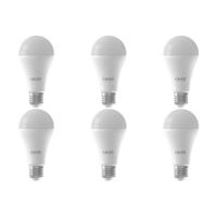 CALEX - LED Lamp 6 Pack - Smart A60 - E27 Fitting - Dimbaar - 14W - Aanpasbare Kleur CCT - Mat Wit - thumbnail