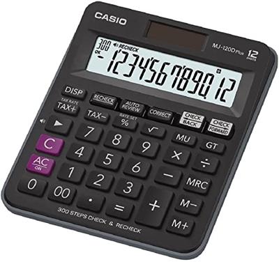 Casio MJ-120D Plus calculator Desktop Basisrekenmachine Zwart
