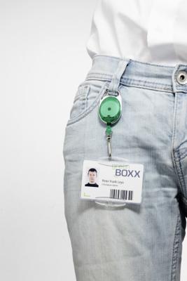 Durable afrolmechanisme met karabijnhaak rood, op blister