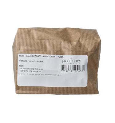Jacob Hooy Galangawortel/laos gesneden 250 Gram