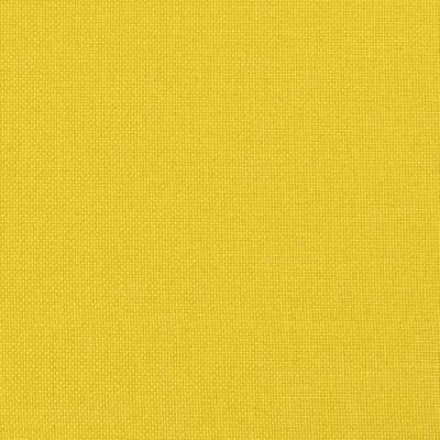 Relaxstoel met voetenbank stof lichtgeel