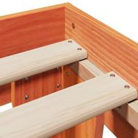 Bedframe zonder matras massief grenenhout wasbruin 150x200 cm - thumbnail
