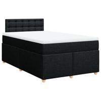 Boxspring met matras stof zwart 120x190 cm - thumbnail
