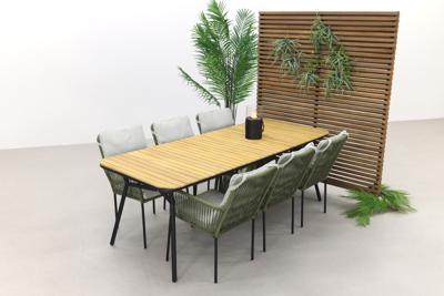 VDG Teresa Green|Bella 220x95 cm. - 7-delige tuinset