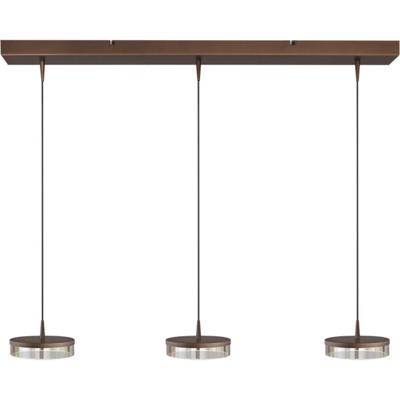 Masterlight 3-lichts hanglampImperia 100cm cacao bruin - 2041-15-15-02-100-3