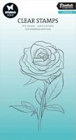 Studio Light • essentials clear stamp single rose - thumbnail