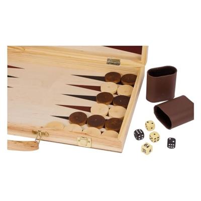 Small Foot houten schaakspel en backgammon Small Foot houten schaakspel en backgammon
