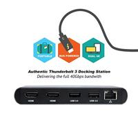 CalDigit Thunderbolt 3 mini Dock Bedraad Zwart, Grijs - thumbnail