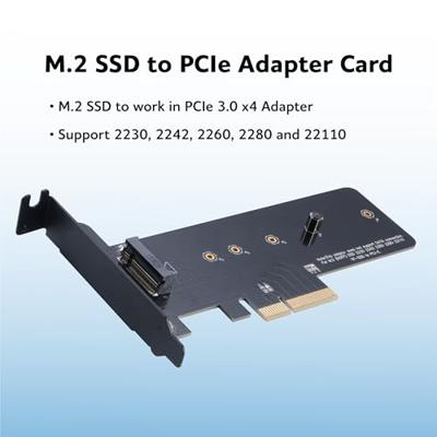 Akasa M.2 SSD to PCIe 3.0 x4 NVME adapter card AK-PCCM2P-01