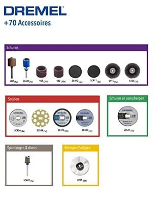 Dremel accessoires EZ SpeedClic-accessoireset 70-dlg - 2615E725JA