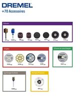 Dremel 2615E725JA EZ SpeedClic-accessoireset 70-dlg. Schacht-Ø 3.2 mm 1 set(s) - thumbnail