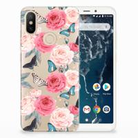 Xiaomi Mi A2 TPU Case Butterfly Roses - thumbnail