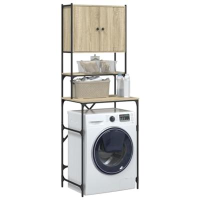 Wasmachinekast 68x48,5x194 cm sonoma eikenkleurig - thumbnail