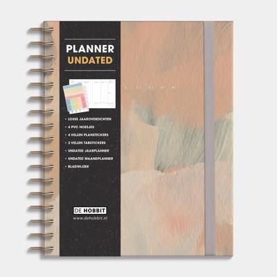Planner Undated Verfstructuur Grijsgroen Planner Undated Verfstructuur Grijsgroen