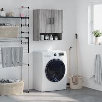 Wandkast 60x31x70 cm bewerkt hout grijs sonoma eikenkleurig - thumbnail