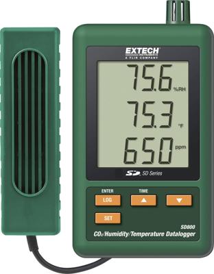 Extech SD800 SD800 Multidatalogger Te meten grootheid Temperatuur, Koolstofdioxide, Luchtvochtigheid 0 tot 50 °C 10 tot 90 % Hrel Extech SD800 SD800 Multidatalogger Te meten grootheid Temperatuur, Koolstofdioxide, Luchtvochtigheid 0 tot 50 °C 10 tot 90 % Hrel