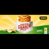 Jumbo Meergranenbiscuits Appel 6 x 2 Stuks - thumbnail