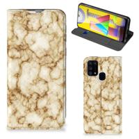 Samsung Galaxy M31 | Standcase | Marmer Goud - thumbnail