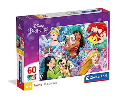 Clementoni legpuzzel super color disney princess ii, 60st.