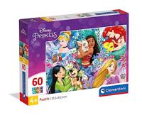 Clementoni legpuzzel super color disney princess ii, 60st. - thumbnail