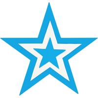 Creativ Company Ponsen set, ster, afm 25+49+75 mm, 3 stuk/ 1 doos - thumbnail