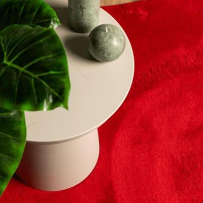 Vloerkleed laagpolig zacht en wasbaar 200x280 cm rood