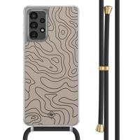 Samsung Galaxy A13 4G hoesje met zwart koord - Abstract lines - thumbnail