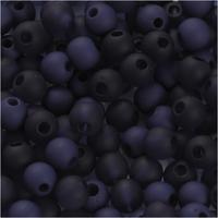 Creativ Company Plastic kralen, d 6 mm, gatgrootte 2 mm, ca. 150 stuk, blauw, 40 gr/ 1 doos - thumbnail