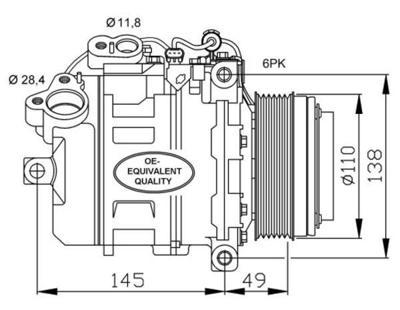 Compressor, airconditioning 32533