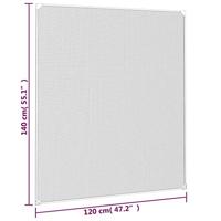 VidaXL Insectenhor voor ramen magnetisch 120x140 cm wit - thumbnail