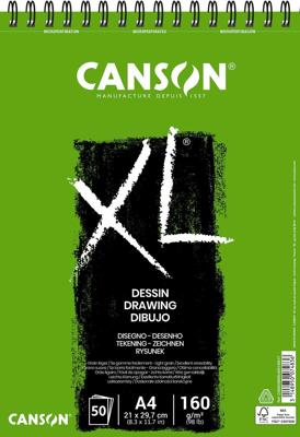 Canson tekenblok XL 160g/m&² ft A4, 50 vel Canson tekenblok XL 160g/m&² ft A4, 50 vel