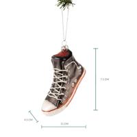 Nordic Light Kerstbal Sneaker Zwart 11 cm - thumbnail