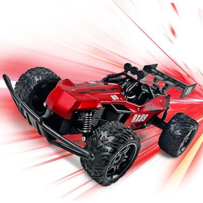 Auto met afstandsbediening - TURBO CHALLENGE - RX Car 89 093721 - Rood - 1/12 - Inclusief oplaadbare batterij en batterijen - Metaal - thumbnail