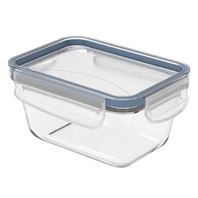 Rotho Clic & Lock Koelkast Bewaardoos 0.5L Horizon Blauw/Transparant/Glas