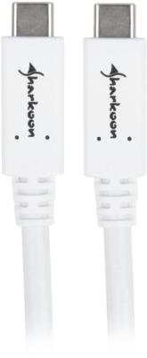 Sharkoon 4044951021185 USB-kabel USB 3.2 Gen 1 (3.1 Gen 1) 1 m USB C Wit
