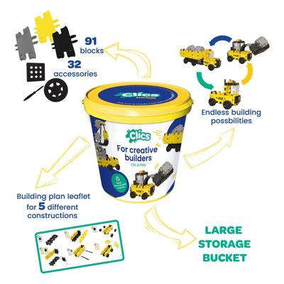 Clics bouwblokken werkvoertuigen in emmer - 123dlg. Clics bouwblokken werkvoertuigen in emmer - 123dlg.