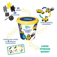Clics bouwblokken werkvoertuigen in emmer - 123dlg. - thumbnail