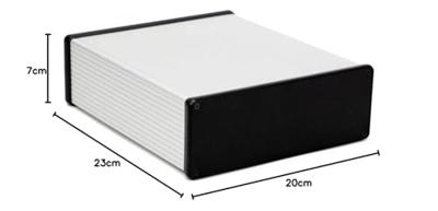 Hammond Electronics 1455U2202 Universele behuizing 220 x 191 x 66 Aluminium Geëxtrudeerd Aluminium (geëloxeerd) 1 stuk(s)