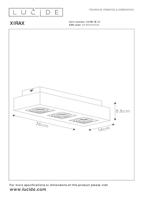 Lucide XIRAX - Plafondspot - LED Dim to warm - GU10 - 3x5W 2200K/3000K - Wit - thumbnail