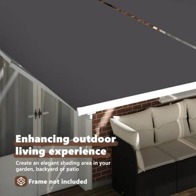 VidaXL Zonnescherm vervangingen antraciet 1000 x 160 cm