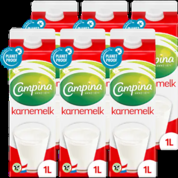 Campina Karnemelk 1 l Pak met punt bij Jumbo Campina Karnemelk 1 l Pak met punt bij Jumbo