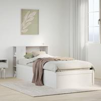 Bedframe zonder matras massief grenenhout wit 90x190 cm - thumbnail