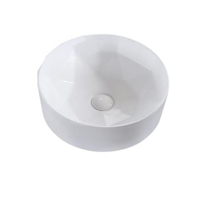 Waskom Opbouw Rond Boss & Wessing Evita 40x14,5 cm Mat Wit Aqua Splash