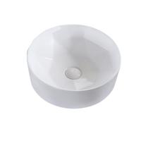 Waskom Opbouw Rond Boss & Wessing Evita 40x14,5 cm Mat Wit Aqua Splash - thumbnail