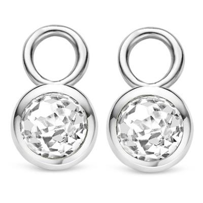 TI SENTO-Milano 9180ZI Oorringbedels zilver-zirconia wit TI SENTO-Milano 9180ZI Oorringbedels zilver-zirconia wit