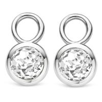 TI SENTO-Milano 9180ZI Oorringbedels zilver-zirconia wit - thumbnail
