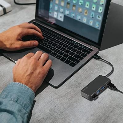 LogiLink UA0396 USB 3.1 Gen 1-hub Zwart