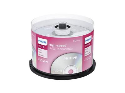 Dvd-r philips 4.7gb 16x sp (50) | 15 stuks